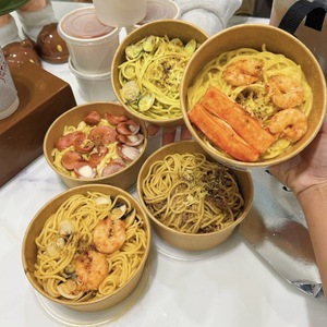 Hot sale 2026 Custom Size Accepted Factory 750ml 1000ml Eco Friendly Noodle Soup Salad Bowl Kraft Paper Disposable Serving Bowl - Product Image 1