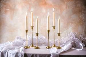 Élégant porte-bougie en bois fait main pour la décoration intérieure, centre de table rustique et moderne, cadeau pour mariages et anniversaires - Product Image 4