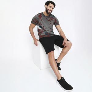 Camiseta de Algodón con Estampado Gráfico Personalizado para Hombre, Transpirable, Informal, de Verano, de Manga Corta y Cuello Redondo, al por Mayor - Product Image 6