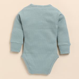 Monos de manga larga de elastano de bambú orgánico de calidad superior para ropa interior de espuma de mar de bebé - Product Image 3