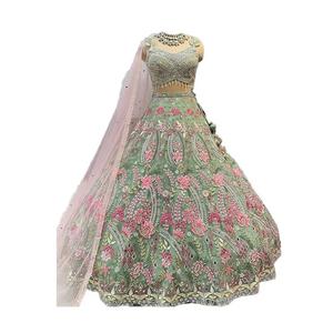 Lehenga Choli de Piel Sintética con Estampado en Relieve al por Mayor para Bodas y Fiestas, Lehenga Choli de Talla Grande para Mujer - Product Image 2