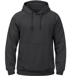 Men's New Fashion Breathable Fleece Zipper-Up <b>Hoodie</b> <b>Plain</b> Dyed Embroidered Streetwear Winter Best Quality Comfortable OEM - Product Image 2