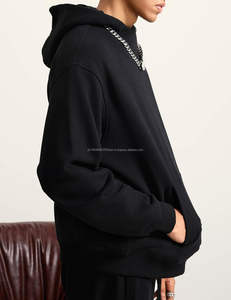 Sudaderas con capucha ajustadas de la mejor calidad para hombre, diseño de ropa de calle de tamaño personalizable, hecho de tela polar con patrón de cremallera - Product Image 5