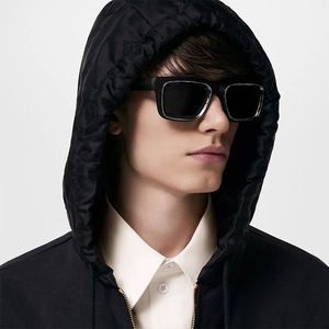 Lmamba 98204 Punk Square Sunglasses Men 2024 Luxury Brand Designer Retro Rectangle <b>Sun</b> Glasses Women Thick Frame Custom <b>Shades</b> - Product Image 3