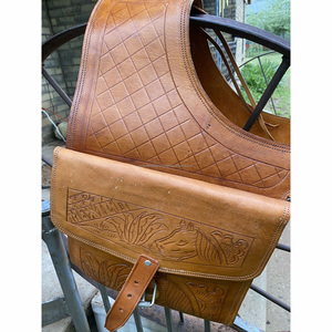 Bolso de sillín de cuero genuino de alta calidad Y & Z, herramienta manual, equitación occidental, deportes ecuestres, salto, duradero - Product Image 3