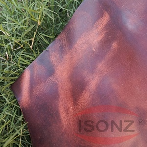 Cuero de vaca ISONZ, cuero Crazy Horse encerado y aceitado para bolsos de diario, zapatos, cinturones y carteras para productos personalizados de primera calidad. - Product Image 6