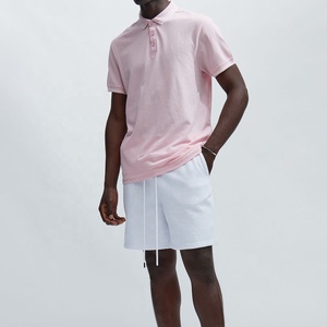 Camiseta Polo para Hombre, Antiarrugas, de Poliéster/Algodón, Jersey Bordado, Manga Corta, con Logotipo Personalizado, Camisetas Lisas - Product Image 1