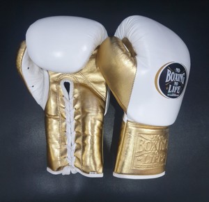 Guantes de Boxeo MMA Personalizados, Sin Boxeo No Hay Vida, Cuero Vacuno, con Cordones, para Entrenamiento y Sparring, OEM - Product Image 1