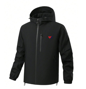 <b>Mens</b> Softshell Jacket Lightweight Windproof Waterproof Zip Up Outerwear Quick Dry Sports <b>Coat</b> Jacket Custom Logo OEM ODM - Product Image 2