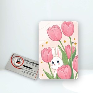 Tuiles à cils en plastique personnalisées en forme de losange avec motif chat mignon pour extensions de cils, cils magnétiques en acrylique - Product Image 4