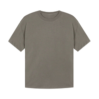T-shirt gris à manches courtes et col rond pour homme Index Apparel, coupe classique, tricoté, 100 % coton respirant, imprimé devant, éco-responsable