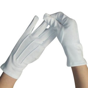 Masonic White Leather Wrist Length <b>Gloves</b> Plain Style Breathable <b>Touchscreen</b> Durable for Daily Use Four Seasons Warmth - Product Image 6