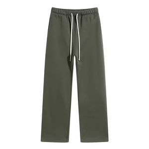 Custom Premium Acid Fleece Corduroy Sports Joggers Casual Everyday Heavy Cotton Sweatpants Elastic Waist Drawstring Closure - Product Image 5