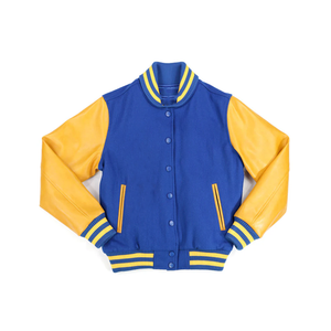 New 2026 SGRho <b>Wool</b> Varsity Jacket Women Stand Collar Chenille Embroidered Greek Letter Logo Jacket Premium College Wear Jacket - Product Image 1