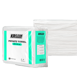 Lingettes sèches jetables non tissées blanches Krclean XK5 du fabricant vietnamien, 50/80 feuilles, certifiées ISO 9001, en sachet individuel - Product Image 1