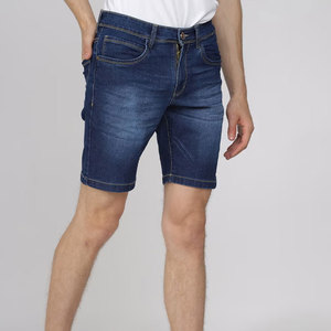 Shorts Bermuda en jean rose pour homme, taille mi-haute, avec strass, style décontracté, écologique, taille élastique, en coton - Product Image 2
