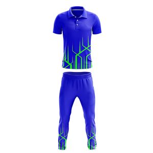 Uniformes de cricket sublimés pour club, fabriqués au Pakistan, 100 % polyester, réversibles, personnalisés, à manches courtes, séchage rapide, respirants, à vendre - Product Image 5