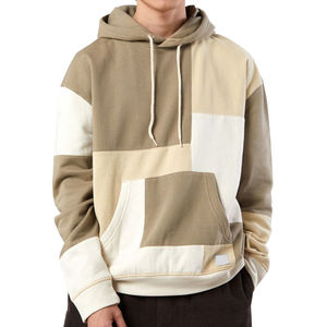 Sudadera con capucha de bloques de color personalizada para hombre, diseño de bloques de color, MOQ bajo - Product Image 1
