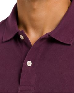 Purple Men Polo Shirt Short Sleeve Cotton Pique Fabric Casual Plain Design Turn <b>Down</b> Collar Custom Summer Classic Polo T Shirt - Product Image 5