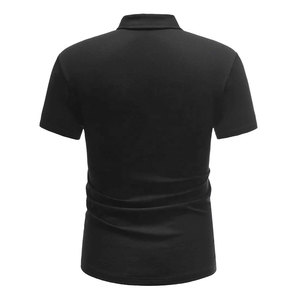 Chemise en molleton doux pour homme, unie, col boutonné, décontractée, à manches courtes, respirante, coupe confortable pour le quotidien - Product Image 2
