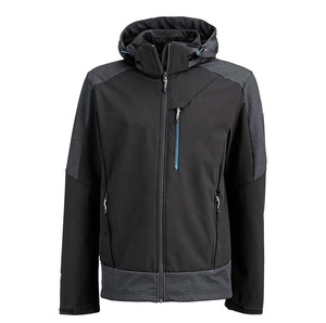 Top Hot Products Vente en gros Meilleur prix Veste softshell zippée pour hommes avec poche logo personnalisé veste coupe-vent softshell - Product Image 4