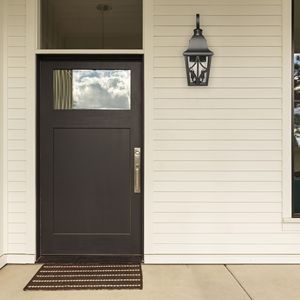 Lanterna da Parete per Esterni Nera Opaca, Applique da Esterno Impermeabile e Luci per Portico con Vetro Trasparente, Lampade da Parete per Esterni - Product Image 6