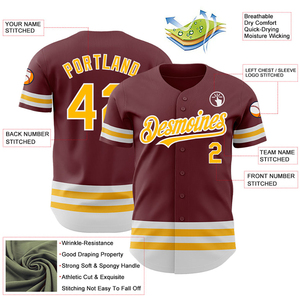 Camisetas de Béisbol Personalizadas Premium, Transpirables, de Secado Rápido, 100% Poliéster, con Logotipo Bordado Personalizado, Ligeras, de Alto Rendimiento para Equipos - Product Image 3