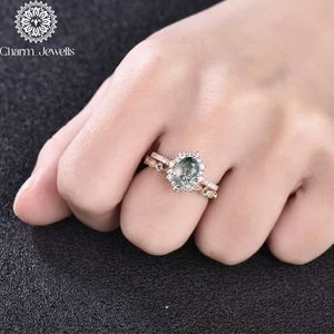 แหวนหมั้นแบบคลาสสิกชุบทอง18K ของผู้หญิง Charm_Jewells พร้อมการตั้งค่ารูปวงรี - Product Image 1