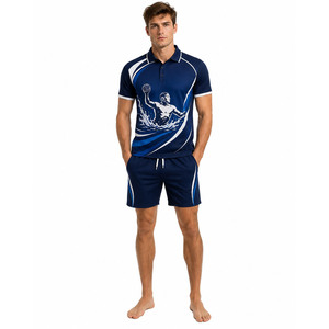 Ensemble polo et short pour homme de haute qualité, vêtements de sport décontractés d'été haut de gamme, logo personnalisé, fabricant de vêtements deux pièces - Product Image 1