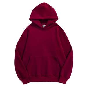 Custom Unisex Hoodies Pullover Cotton Fleece 500Gsm Heavyweight Hoodie No Drawstring <b>Vintage</b> Oversized Men's Hoodies <b>Sweatshirts</b> - Product Image 5