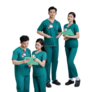 VENTE EN GROS vêtements d'hôpital uniformes doux/extensible gommages médicaux hommes/femmes conception d'allaitement haut médecins manteau blanc-échantillon gratuit - Product Image 1