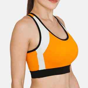 Hot Sale Custom Made Breathable Front Logo Women Sports Bra High Support Spandex/Nylon 100% High Quality Bulk OEM Service - Product Image 2
