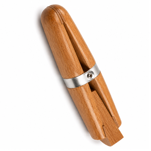 MANAN INSTRUMENTS Pince à anneaux en bois pour la fabrication de bijoux, outil de polissage à double face avec revêtement en cuir pour sertissage DIY - Product Image 1