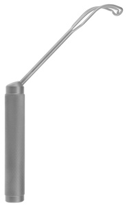 Rétracteur atriaire gauche Cooley à lame dentelée, longueur totale 9 pouces (23 cm), lame 3/4 pouce x 3/4 pouce (1,9 cm x 1,9 cm) ZETOMEDPRO - Product Image 2