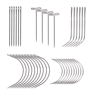 Ultimate Hair <b>Extension</b> Kit Straight, T-Pins, Bent, and Curved Needles Comprehensive Tool Set for Professional Wig Stylists - Product Image 1