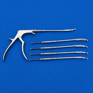 Ensemble d'instruments chirurgicaux endoscopiques interlaminaux angulaires en acier inoxydable allemand pour chirurgie de la colonne vertébrale, réutilisable, autoclavable, CE Pacho - Product Image 1