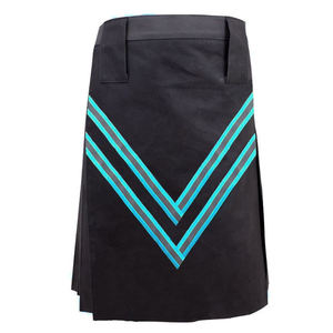 Nouveaux Kilt Personnalisés Noirs et Bleus pour Pompiers 2026 – Le Meilleur Fournisseur de Kilt Gothique et Steampunk 2026 - Product Image 1