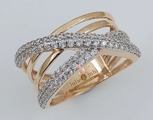 Elegant 22Ct Real Yellow Gold Ladies <b>Ring</b> Prong Trendy High Glossy Finish Designed Engagement Wedding Anniversary Gifting Party - Product Image 6