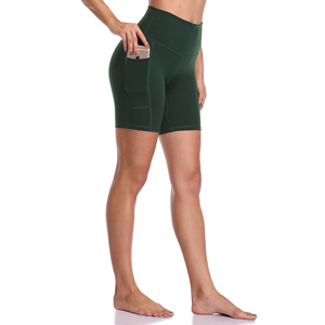 ชุดโยคะขาสั้นพร้อมผ้าสไปเด็กซ์ยืดหยุ่นสำหรับผู้หญิง - Product Image 3