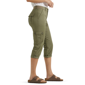 Wholesale Ladies <b>Cargo</b> Capri Pants <b>Slim</b> Fit Cropped <b>Trousers</b> for <b>Women</b> Multi Pocket Capri Pants Outdoor Indoor Pants For <b>Women</b> - Product Image 3