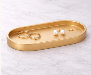 Bandeja de Servir de Latón con Diseño Atractivo para Chocolate, Almacenamiento de Artesanías, Bocadillos y Dulces, Hecha a Mano, Estilo Coreano, Ideal para Bodas, al Mejor Precio - Product Image 1