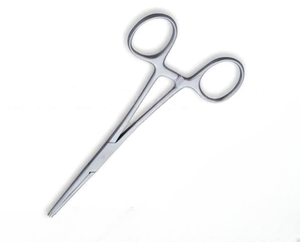 Pinces hémostatiques délicates Kocher droites 16 cm, 1x2 dents, en acier inoxydable, pour la préhension des tissus en chirurgie - Product Image 5