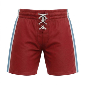 Pantalones Cortos Interiores de Hockey Rojos para Hombre, Cintura Elástica con Cordón, Transpirables, 100% Poliéster, Anti-UV, Secado Rápido, Ropa Deportiva de Otoño - Product Image 1