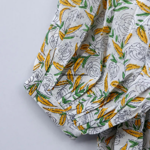 Beautiful floral Cotton Block Printed dress Dress For Casual wear Hand Block Printed Dress - Product Image 3