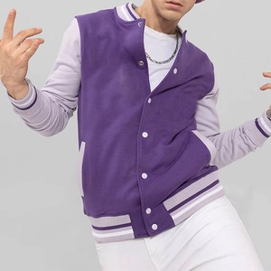 Veste universitaire unisexe sur mesure, coupe ajustée, en laine/viscose, doublure polyester/coton, col mandarin, tissu toile 220g imprimé - Product Image 1