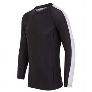 Camiseta de compresión de manga larga para Jiu Jitsu, MMA y BJJ, sublimada y personalizada, con logo de surf, al por mayor para hombre - Product Image 3