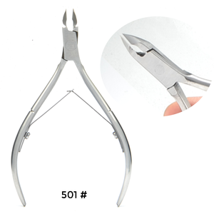 Cortauñas Profesional de Acero Inoxidable y Pinza para Remover Cutículas, Herramienta de Manicura y Pedicura - Product Image 1