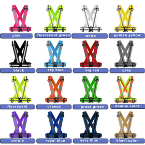 Adjustable Safety <b>Running</b> Belt Sling <b>Running</b> Vest Reflective Safety Belt Vest - Product Image 2
