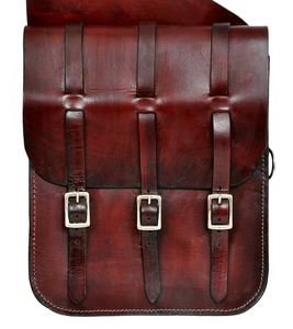 Sac de selle en cuir véritable usiné à la main de haute qualité fournitures équestres pour sauter sacs de selle produits pour chevaux - Product Image 1