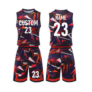New Style Team Wear 100% Polyester Men's Basketball Uniform / Low Price Plain Men Basketball Uniform - Product Image 1